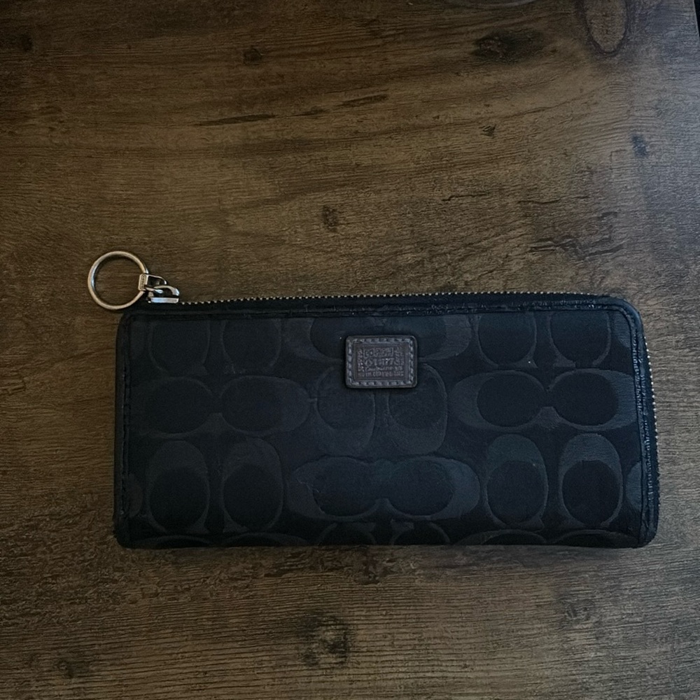 Black coach wallet
